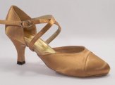 women's closed-toe tango shoe and ballroom shoe satin