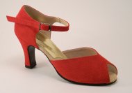 women's peep-toe tango shoe and ballroom shoe