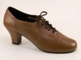 women's oxford tango shoe and ballroom practice shoe brown