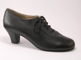 women's oxford tango shoe and ballroom practice shoe black profile